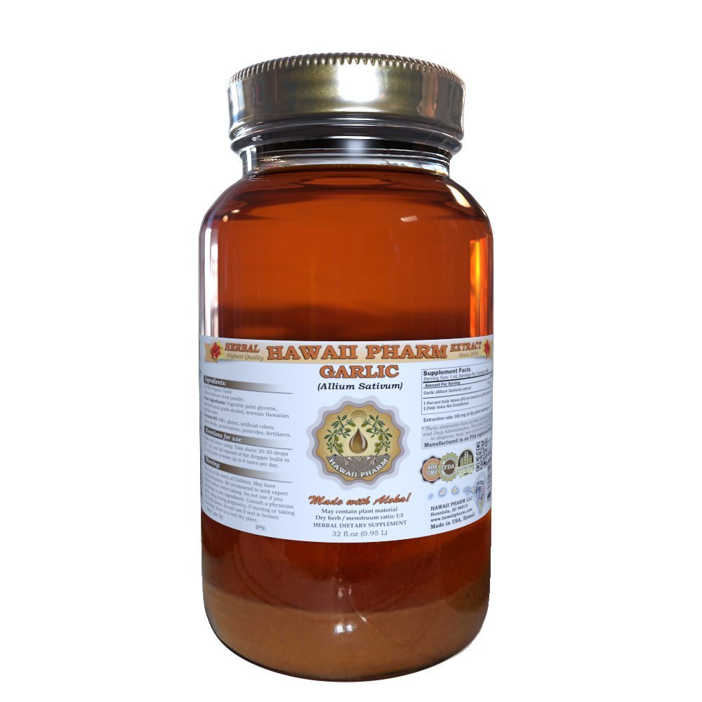 하와이 Pharm 마늘 (Allium sativum) 액체 추출물 32 Oz