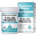 Physician 's CHOICE Beginner Probiotics 15 억 CFU - 6 개의 Diverse Strains & Organic Prebiotics, 전반적인 소화 건강을 위해 설계 및 Occasional 변비, Diarrhea, 가스 및 Bloating 지원