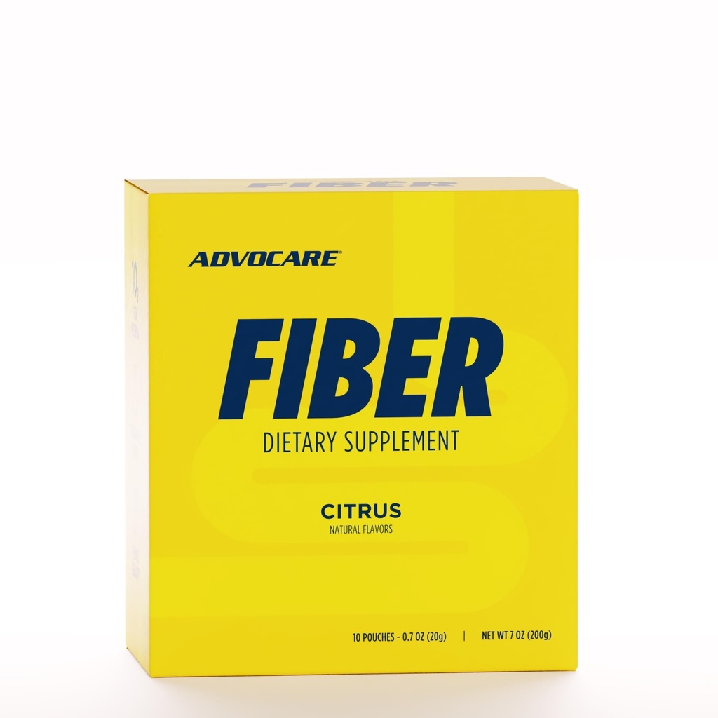 AdvoCare 섬유 규정식 보충교재 - 수용성 & 불용성 섬유를 가진 매일 섬유 분말 보충교재 - 섬유 혼합은 Psyllium Husk & Citric 산을 포함합니다 - 소화 건강* - 감귤류, 10 주머니를 지원합니다