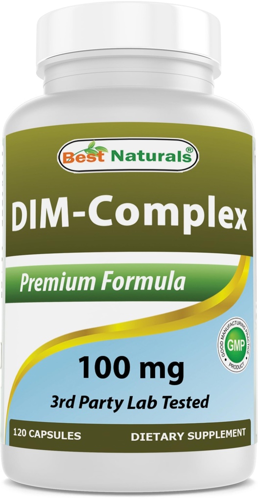 제일 자연적인 DIM 보충교재 100 mg 120 캡슐, 에스트로겐 대사를 위한 DIM & 균형, Menopause를 위한, 몸 건물, PCOS & Hormonal 여드름