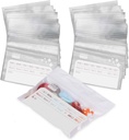 Deke Home - 250 팩 Clear Resealable Pill Bags (4x2.75 in), 글쓰기에 라벨이있는 여행 의학 주머니, 약물, 비타민 및 보충제를위한 BPA-Free 일회용 알약 주최자