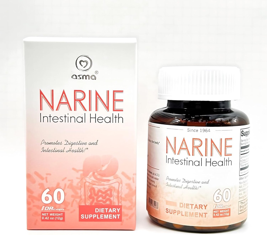 Asma Narine Intestinal 건강 Probiotic 보충교재 60의 캡슐은 해방합니다