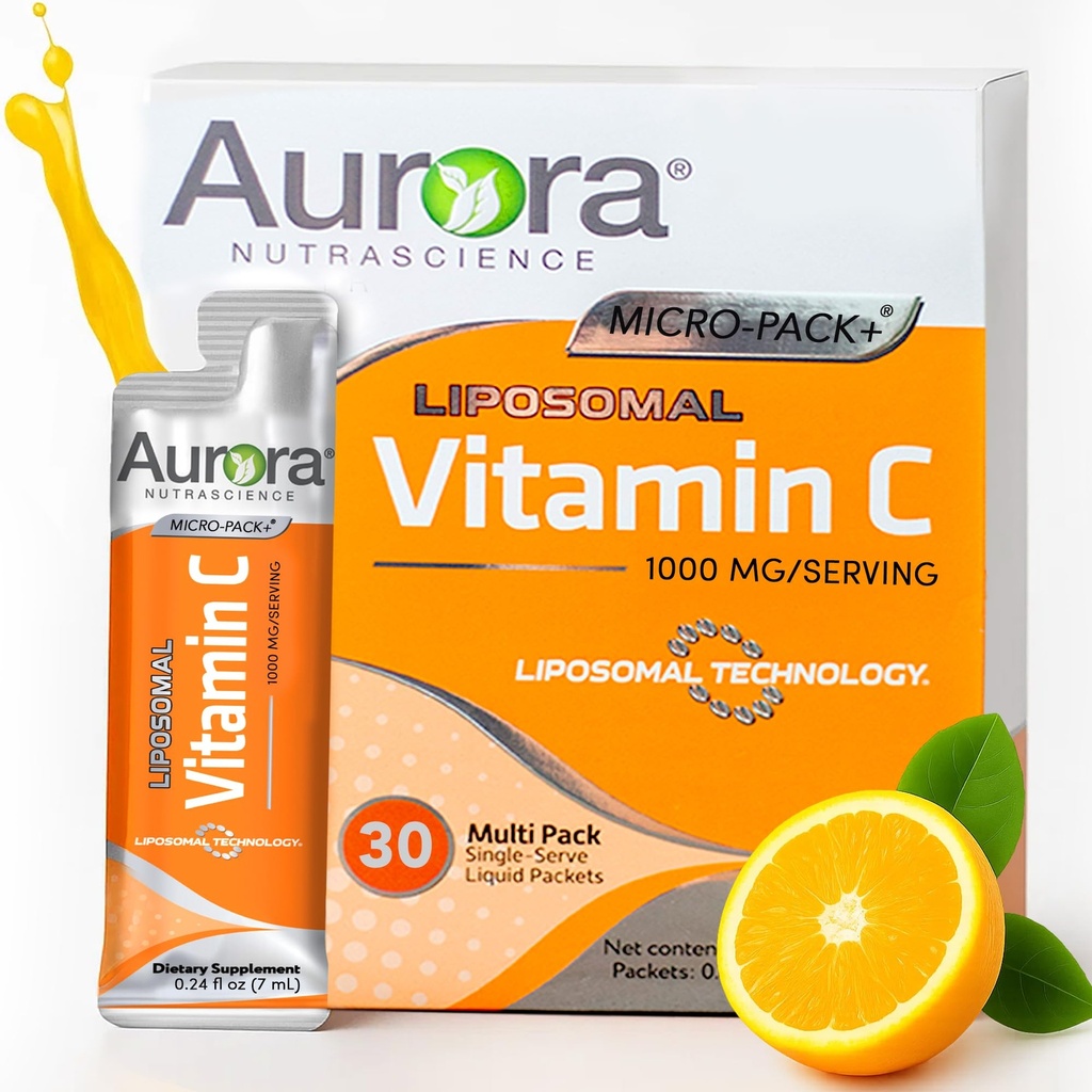 오로라 영양 마이크로 팩 Liposomal 비타민 C, 면역 지원, 봉사 당 1,000 mg, 글루텐 자유로운, 비 GMO, 30 단 하나 Serve 소포, 21.7 oz