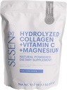 SESEN 가수분해된 교원질 + 비타민 C + 마그네슘 (파란색) 분말 17.6 oz