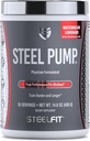 SteelFit Steel Pump | 고급 사전 운동 분말 및 질소 산화물 보충 | 수박 레몬, 30 인분 | 근육 건물 및 회복 | 피크 ATP, Ashwagandha, Electrolytes로 제작