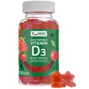 비타민 D3 Gummies 5000 IU 125mcg D3 Gummies - 지원 면역 지원, 강한 뼈 건강 - 비 GMO, 글루텐 자유로운, 낙농장 자유로운, 비타민 D 거미 (120 조사)