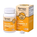 Renzo's Invincible Vitamin C for Kids with Elderberry and Zinc, 면역 지원을위한 Dissolvable Kids Vitamins, 60 오렌지 향료 탭