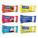 LUNA Bar - 다양한 팩 - 6 가지 맛 - 스낵 바 - 비 GMO - 글루텐 프리 단백질 바 - 유기 귀 (12 팩)로 제작