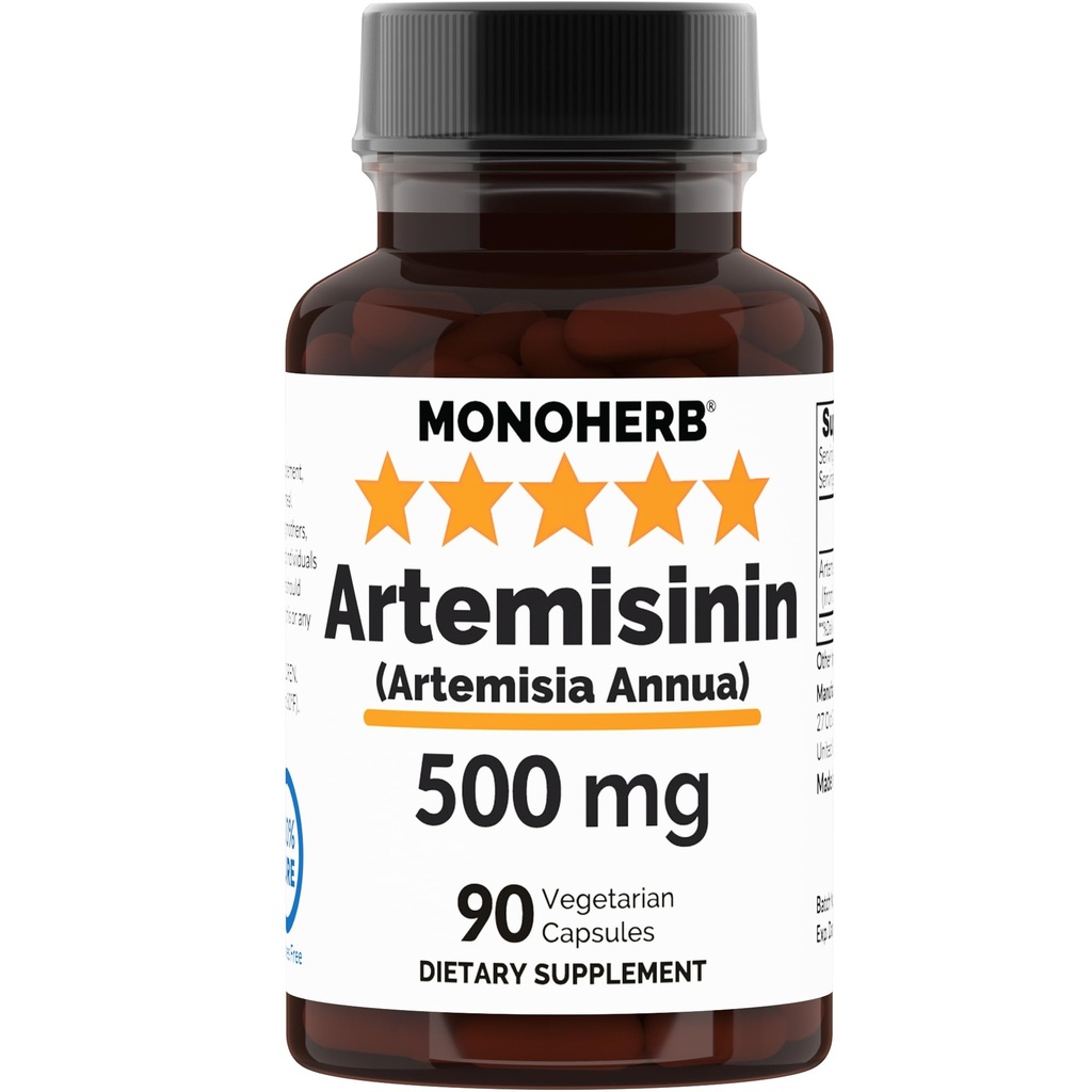 MONOHERB Artemisinin (Artemisia Annua) 500 mg - 90 Veggie 캡슐
