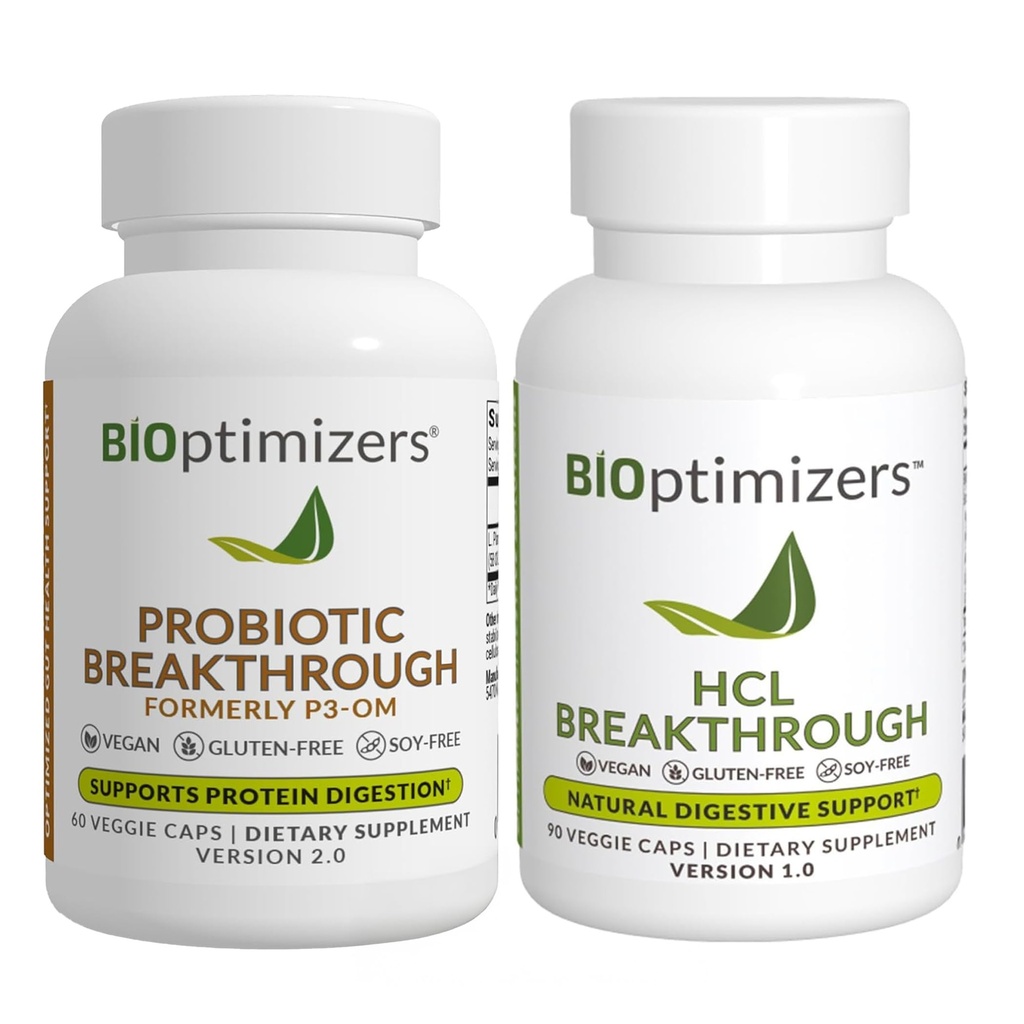 BiOptimizers - P3-OM (60 캡슐) 및 HCL Breakthrough (90 캡슐) 보충 번들