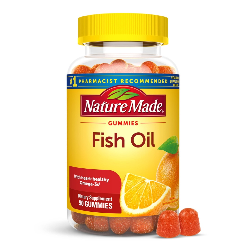 성격은 물고기 기름 Omega 3 Gummies, Omega 3 물고기 기름 보충교재, 건강한 심장 지원, 90 Gummies, 45 일 공급을 만들었습니다