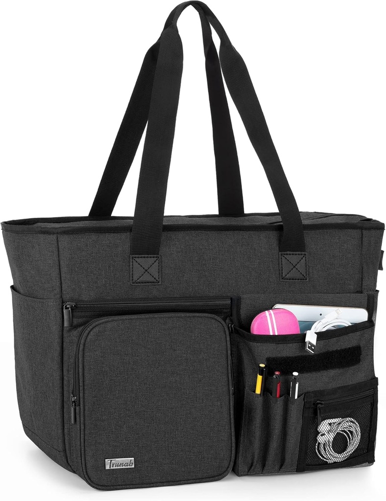 Trunab 교사 Tote 부대 일 부대 다수 주머니 및 15.6"까지를 위한 패딩된 격실