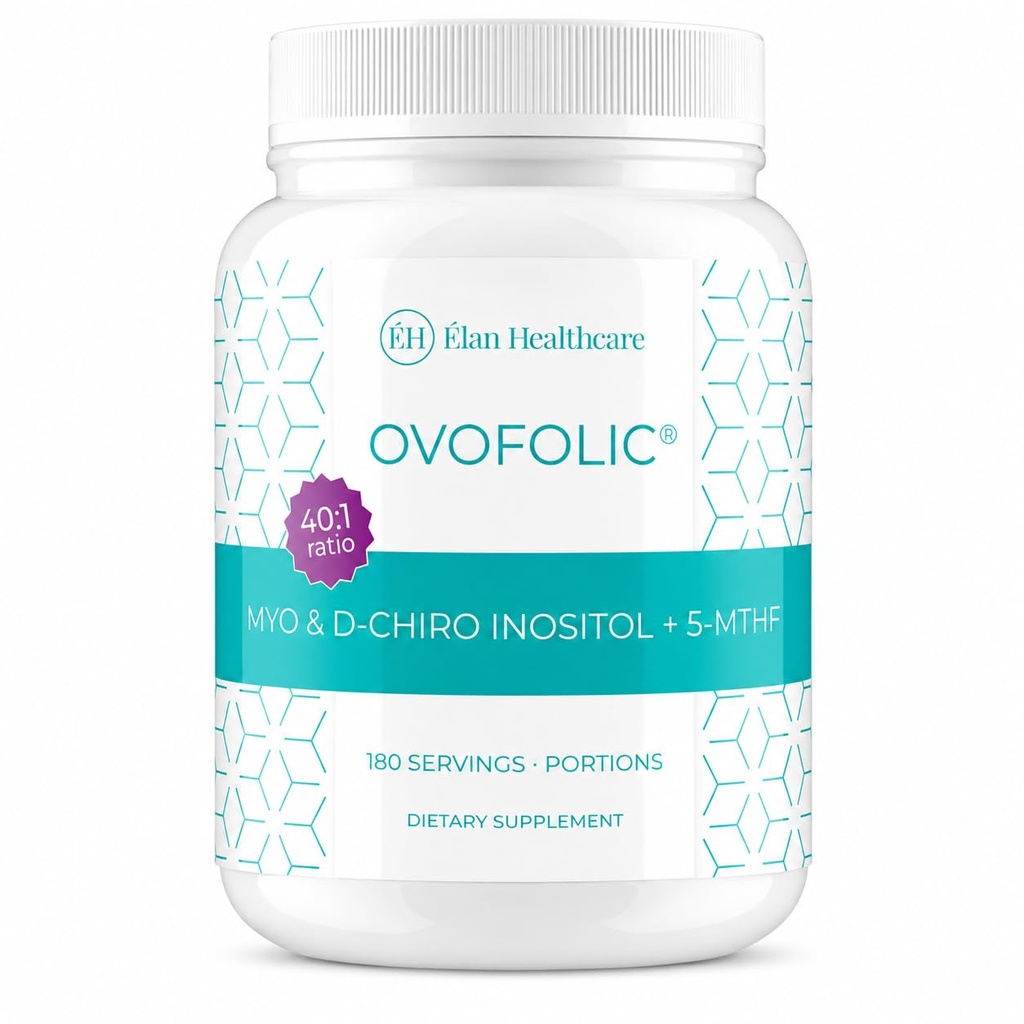 Inositol 보충교재 - Myo-Inositol와 D-Chiro Inositol 플러스 활동적인 Folate 이상 40:1 비율 - 호르몬 균형 (180의 봉사, 387g 단지)