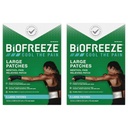 Biofreeze 통증 완화 패치, 관절염 통증 완화, 무릎 및 허리 통증 완화 패치, 근육 완화, 목 통증 완화, 2 팩 (5 Biofreeze Menthol Patch)