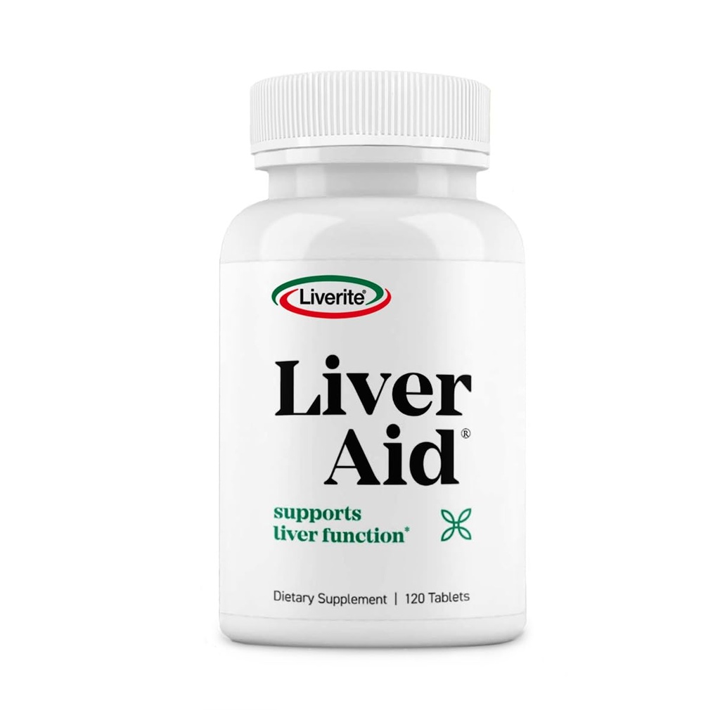 Liverite Liver Aid 120 Tablets, 건강한 Liver Function, Liver Aid 및 Care를 지원하며 에너지 레벨을 유지합니다.