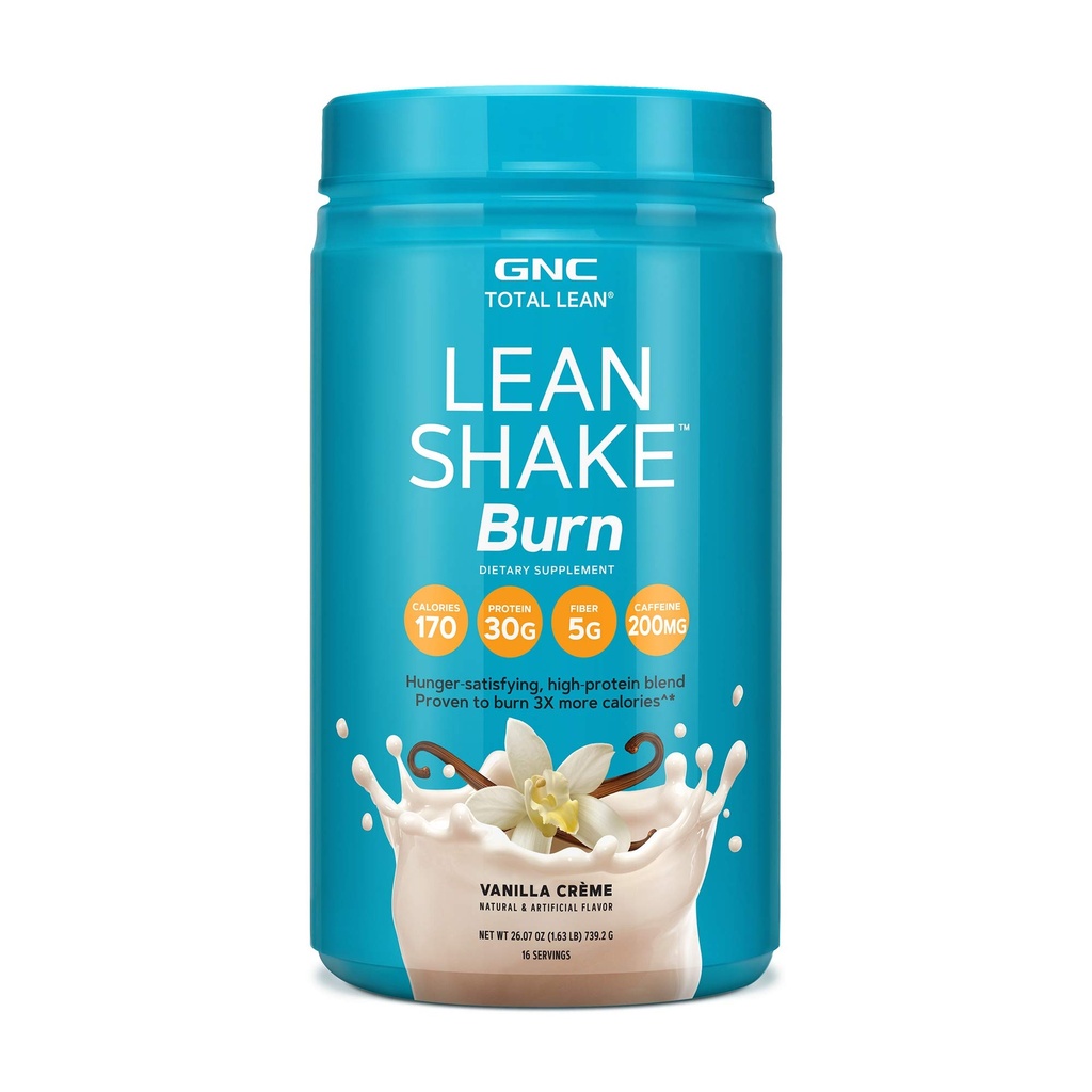 GNC Total Lean Lean Shake Burn - 바닐라 크림 (16 인분)