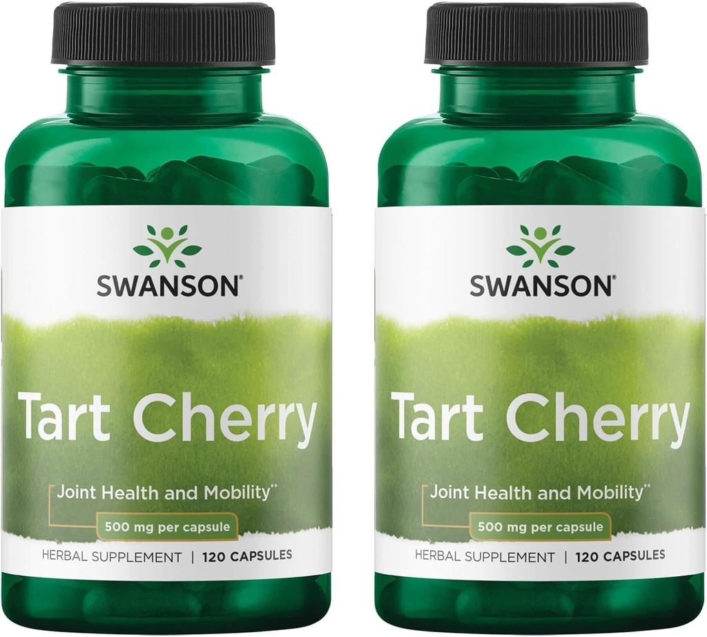 Swanson Tart Cherry 500 mg 120 모자 (2 팩)