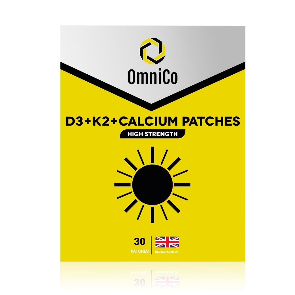 OmniCo - D3 + K2 + 칼슘 패치 - 30 팩