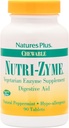 NaturesPlus Nutri Zyme - 90 Chewable Tablets, Peppermint 풍미 - Bromelain & Papain, Natural Digestive Aid와 채식 효소 보충 - 글루텐 - 무료 45 서빙