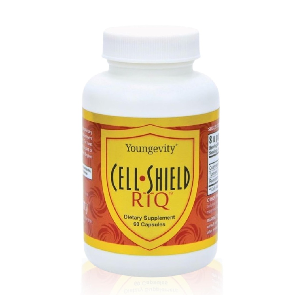Youngevity Resveratrol Turmeric Quercetin RTQ 세포 방패 - 60의 캡슐 (포장 2)