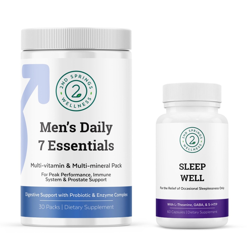 Men's Daily 7 Essentials & Sleep Complex 번들