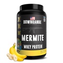 DownRange Mermite Whey Protein Powder, Post 운동 근육 회복 및 에너지 지원, 20g Whey Protein, 9g Amino Acid, 30 서빙 (Banana)와 함께 음료 혼합 보충