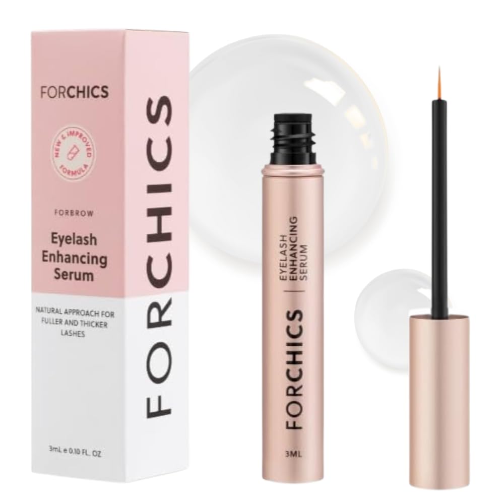 ForChics 2 in 1 Lash and Brow Growth Serum - 2 Weeks - Organic, Vegan 및 Gentle