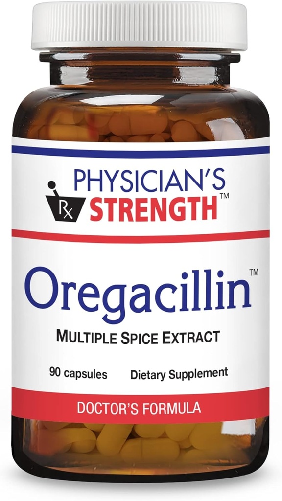 Physician의 힘 Oregacillin - 90의 캡슐 - 다수 향신료 추출물 - 호흡 건강 지원 - 90의 서빙