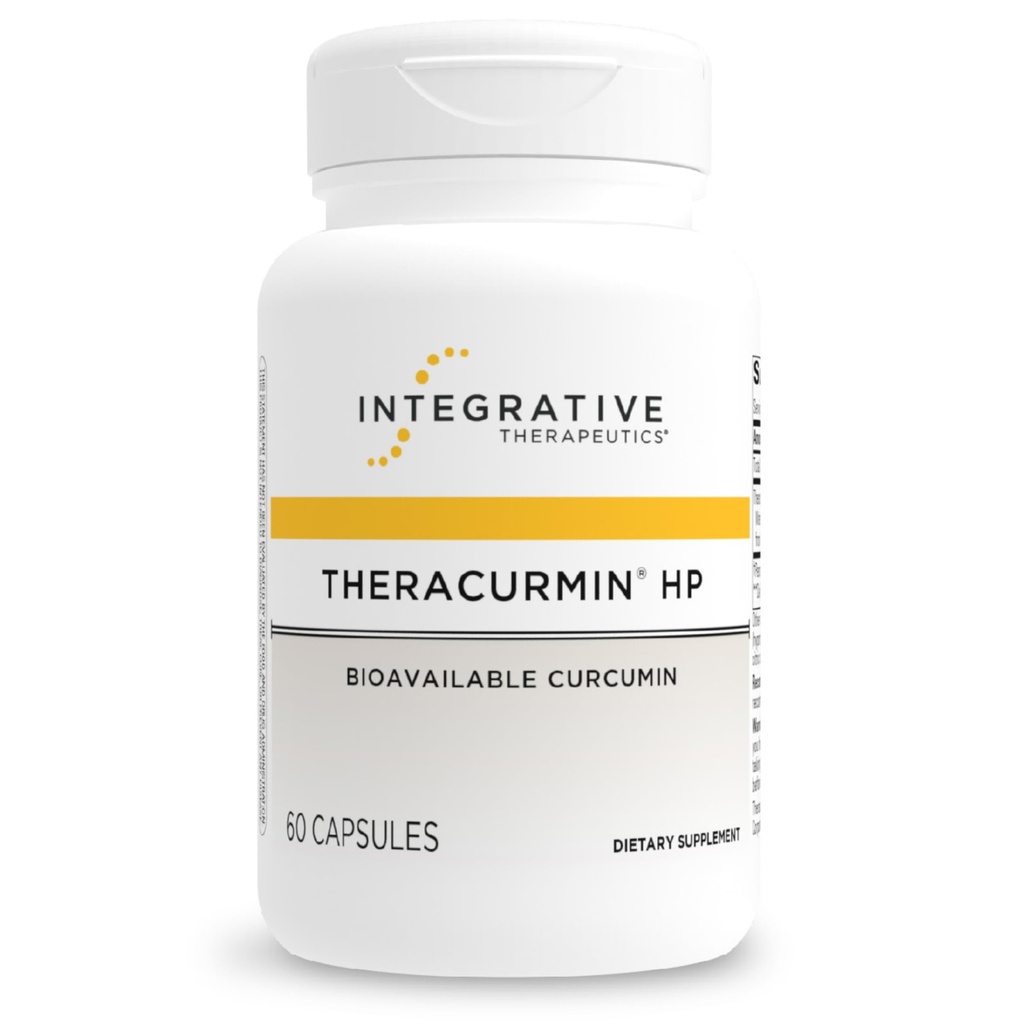 통합 Therapeutics Theracurmin HP - 심장 및 관절 건강 지원을위한 심황 보충 * - 근육 회복 지원 * - Non-Soy, Dairy-Free & 글루텐 - 무료 60 캡슐 (30 인분)