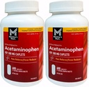 일원 표 500mg 여분 힘 Acetaminophen MegaSize 2Pack (각 600 조사) 7hm2Dcs