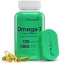 오메가 3 물고기 기름 1000mg - 높은 EPA & DHA와 더불어, 120 Softgels의 살모, 4 달 공급, 미국에서 만든 GMP에 의하여 증명되는 증명되는 증명되는 증명된 Cognitive 기능을 위한 지방산 보충교재