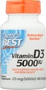닥터 제일 비타민 D3 5000IU, 비 GMO, 180 Softgel (1의 포장)