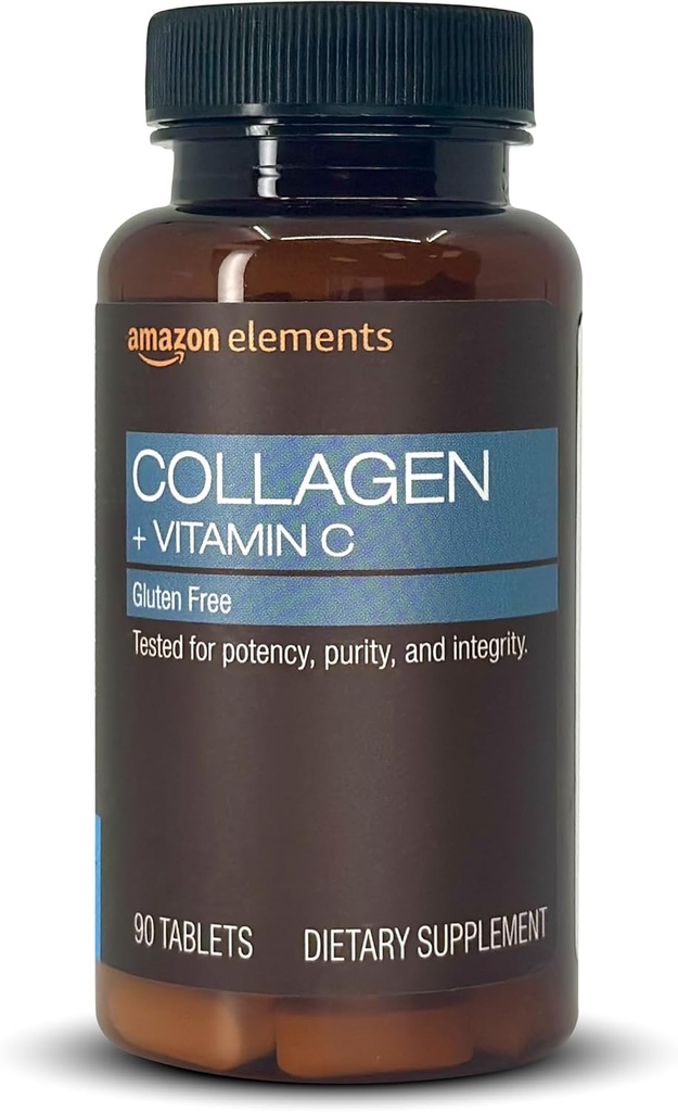 성분 교원질 펩티드 + 비타민 C, 봉사 당 2500 mg 교원질 펩티드, 90의 정제, 1 달 공급