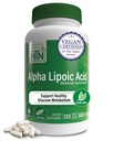 건강 목 영양 알파 Lipoic 산 600mg 120 서빙 | 인증 된 채식 | 범용 산화 방지제 | Non-GMO, 3rd Party Tested, Hypoallergenic, 글루텐 무료, 콩 무료 ALA 캡슐