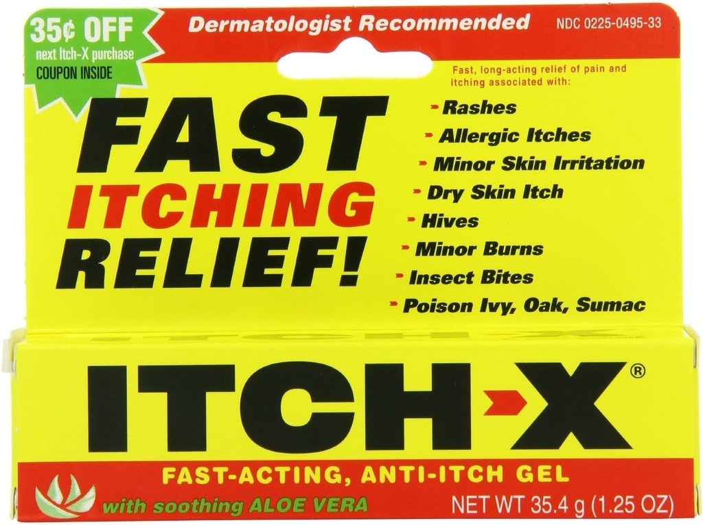 알로에 Vera, 3 조사를 가진 Itch-x 반대로 Itch 젤