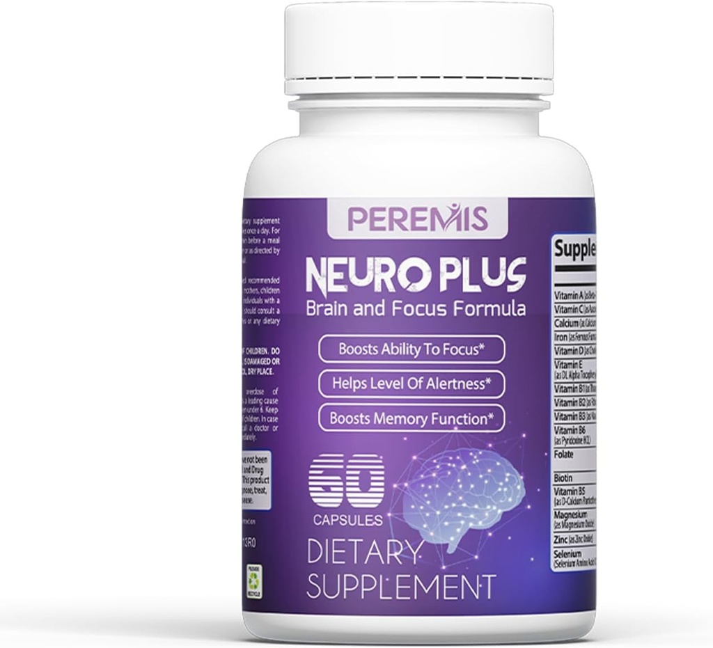 Nootropic Brain Supplement for Men & Women | 기억, 정신적 명확성 및인지 개선