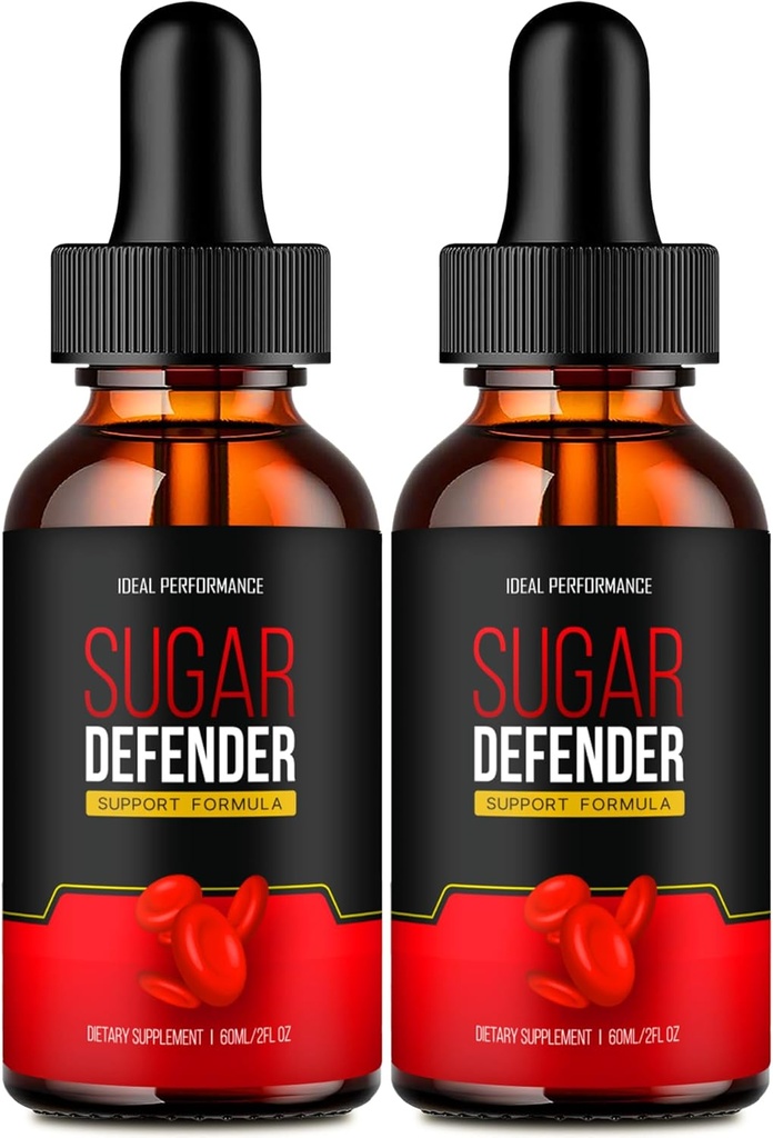 IDEAL PERFORMANCE 설탕 수비수 하락, 설탕 수비수 보충 액체 하락 - 최대 힘, SugarDefender 건강 및 웰빙 모든 자연적인 공식, SugarDefender 액체 리뷰 (2 팩)