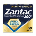 Zantac 360 최대 힘 정제, 50 조사, Heartburn 예방 및 안전, 20 mg 정제