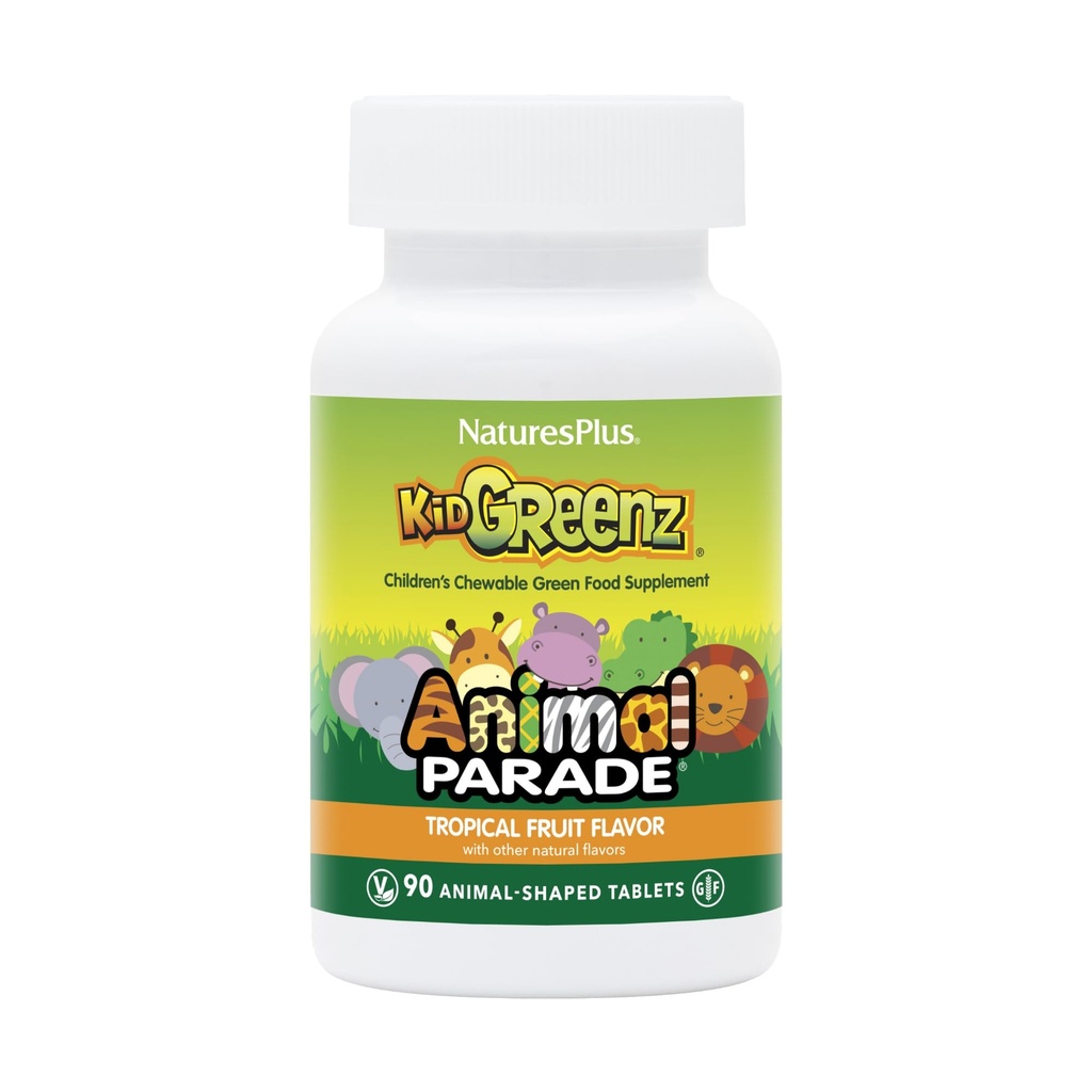 자연의 플러스 Ape Kidgreenz Chewable 정제, 90 조사