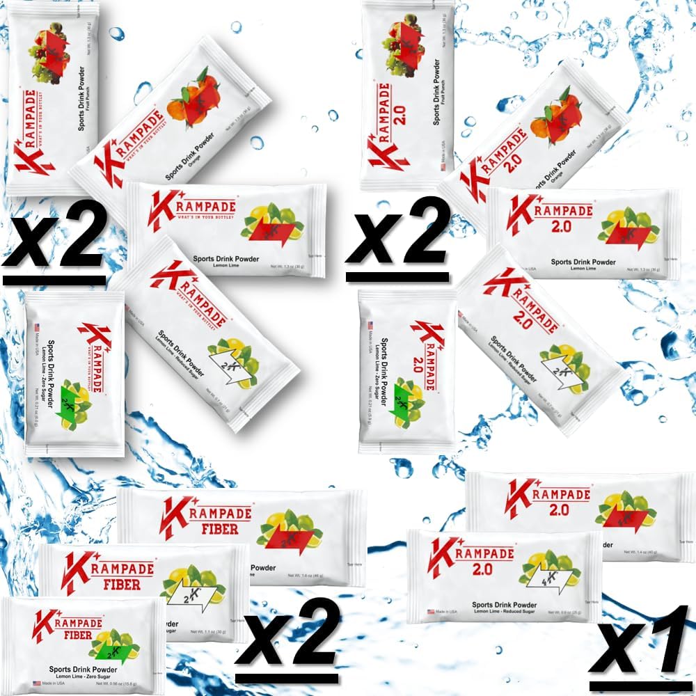 크루 이드 전해질 분말 칼륨 보충 - 2000 mg K +, >2X 코코넛 물보다 더 많은 | 크루 이드 릴리프 및 예방 | 히드라 션 분말 패킷