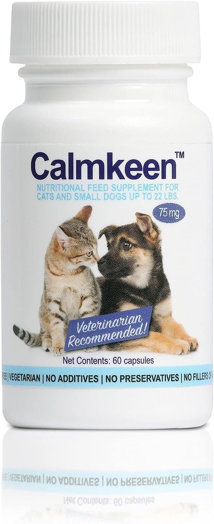 75 mg 60 작은 개와 고양이에 대 한 영양 보충 22 파운드 (공식적으로 Calmkene)