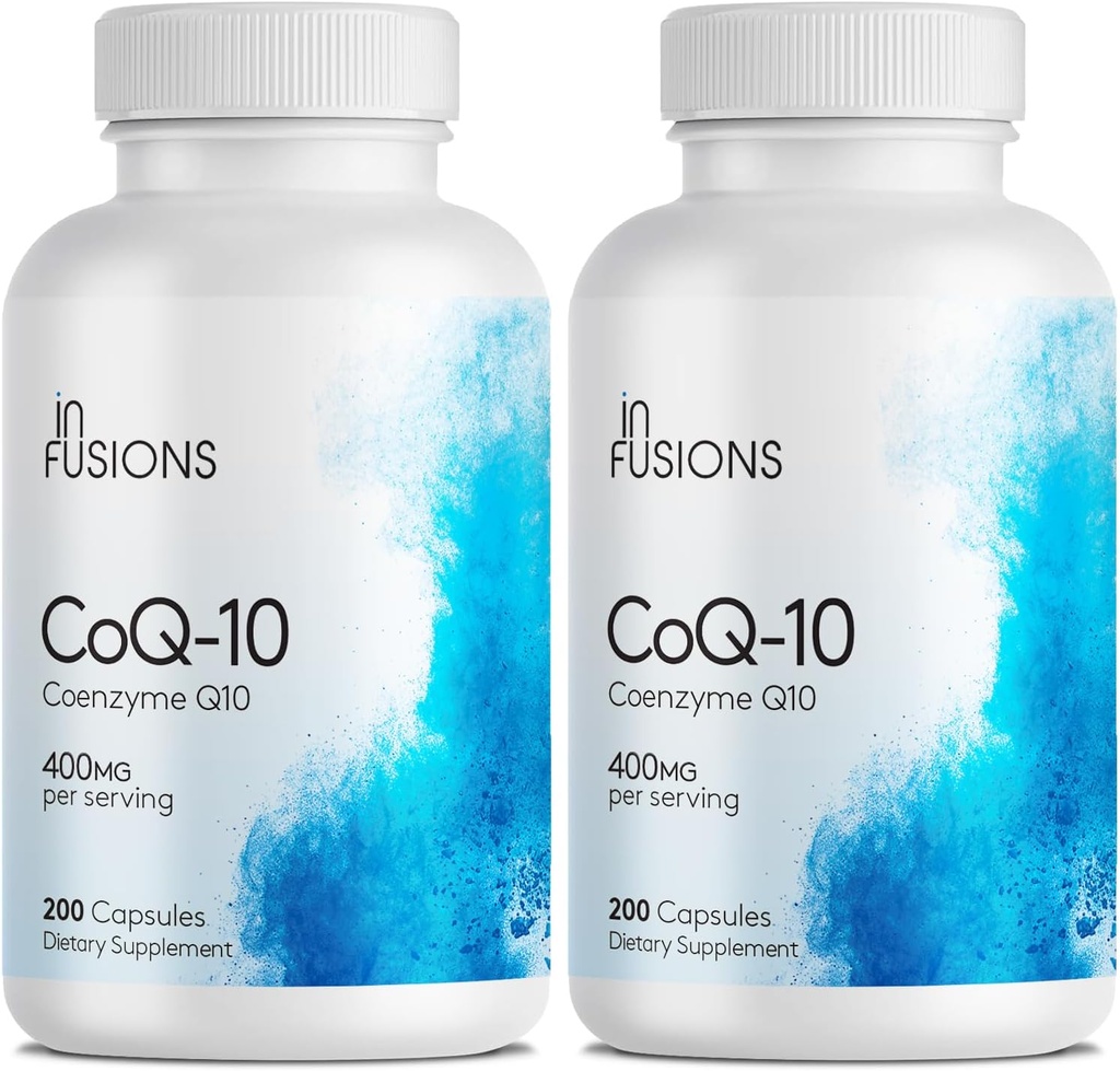 주입 순수한 여분 힘 CoQ10 400mg 400 캡슐 높은 흡수 글루텐 자유로운 비 GMO 2 팩