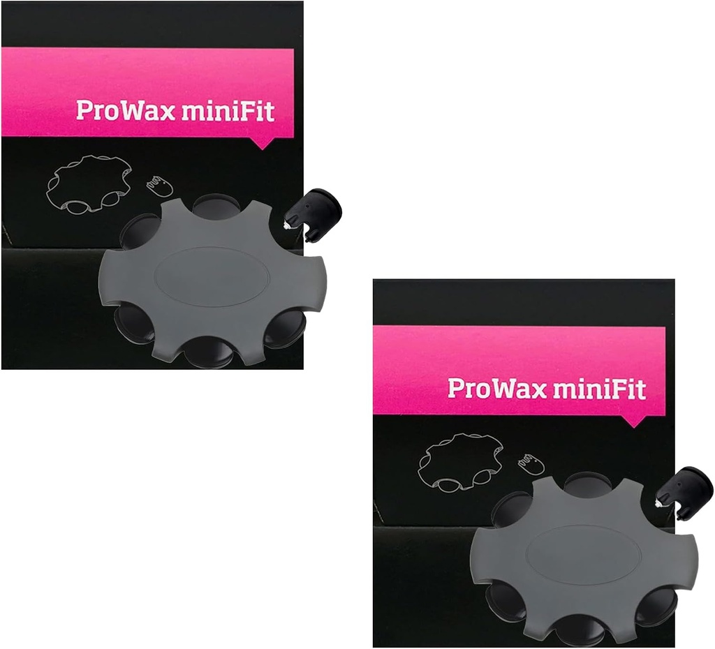 (12 PC) Minifit Prowax 왁스 가드 필터 Oticon 보청기, Oticon Minifit 보청기 교체 부품 공급 세척 키트 액세서리 (2 팩)