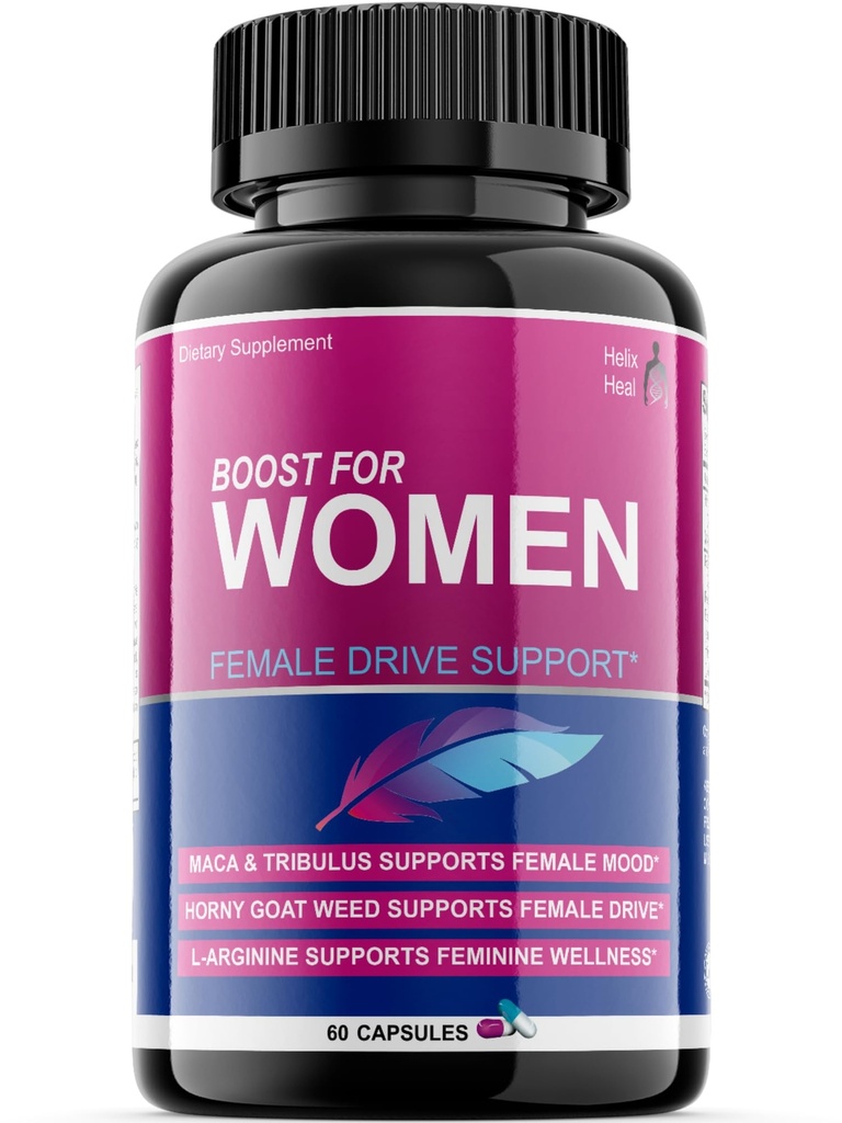 Libido Booster for Women Fast Acting with Horny Goat Weed - Maca Root, Tribulus Terrestris, Ginseng 및 Hornygoatweed Women - 호르몬 균형, 미국에서 만든 (60 ct)