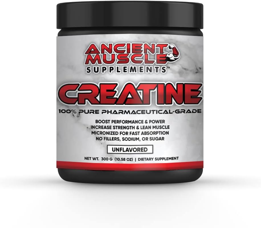 보충 Creatine Monohydrate Micronized 분말 Unflavored, Keto 친절, 빠른 회복 및 근육 질량과 힘 성장을 위해, 분말, 60의 서빙