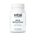 Vital Nutrients 비타민 B12 및 메틸 Folate | Vegan 메틸을 입힌 Folate & B12 보충교재 | 5-MTHF 플러스 B12 지원 신경계 & 대사 * | 글루텐, 낙농장, 간결 무료 | 100 캡슐
