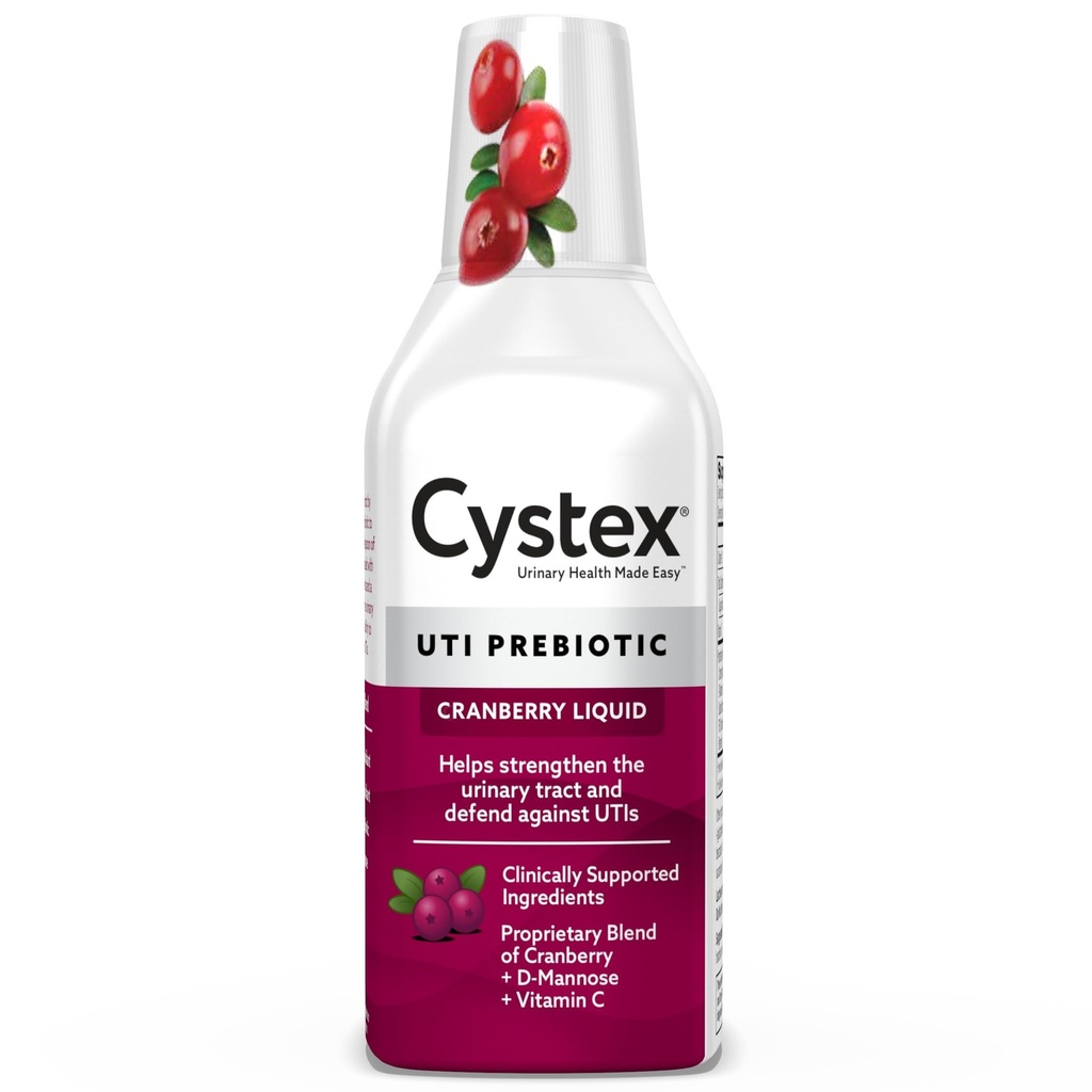 Cystex UTI 지원 및 Urinary 건강 보충교재 - D-Mannose, 비타민 C, & UTI 보호를 위한 Bromelain를 가진 설탕 자유로운 크랜베리 Prebiotic - 액체 공식 - 7.6 fl oz - (1개의)