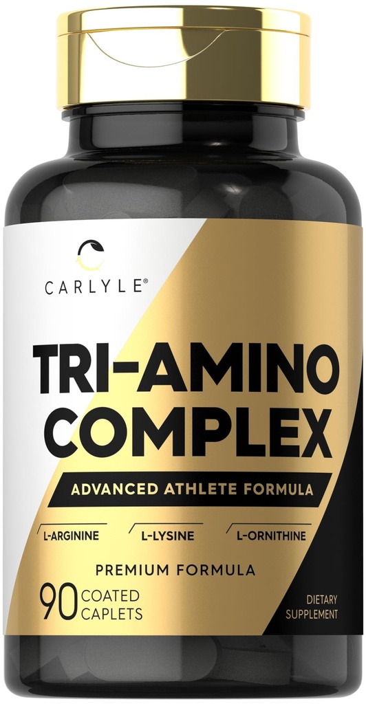Carlyle Tri-Amino L-Arginine L-Ornithine L-Lysine 보충교재 | 90의 모자 | 채식주의, 비 GMO, 글루텐 프리