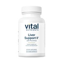 Vital Nutrients Liver Support II with Picrorhiza, Milk Thistle and Curcumin | Vegan Supplement | 건강한 간기능 지원 허브 조합 | 글루텐, 낙농장 및 간장 무료 | 60 캡슐