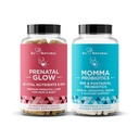 Natural Prenatal Bundle – Glow Prenatal Multivitamin – 엄마와 아기를위한 Momma Probiotics